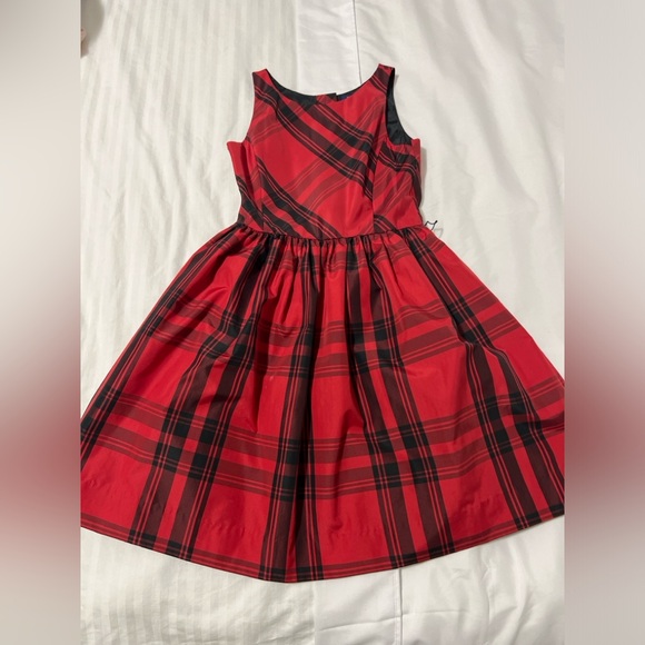 Polo Ralph Lauren Red Plaid Dress Size 8 - Picture 1 of 3